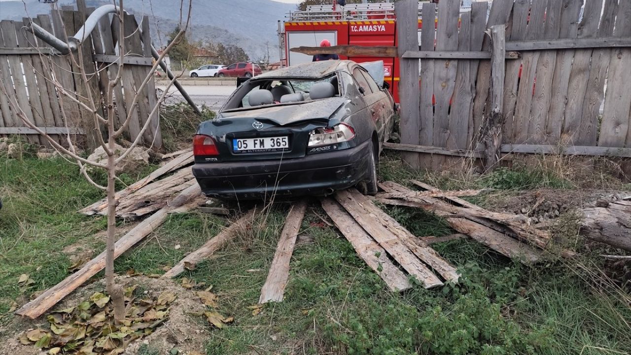 Amasya'da Otomobil Kazası: 4 Yaralı