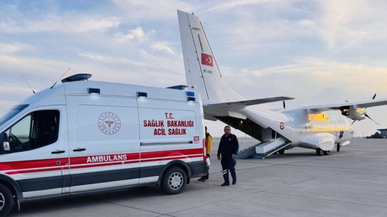 Mardin'den Ankara'ya Ambulans Uçakla Nakil