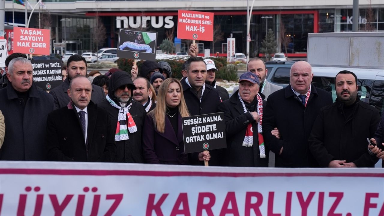 HAK-İŞ'ten Kadına Yönelik Şiddete Karşı Protesto