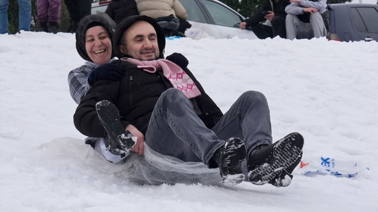 Düzce'de Kar Tatili Coşkusu