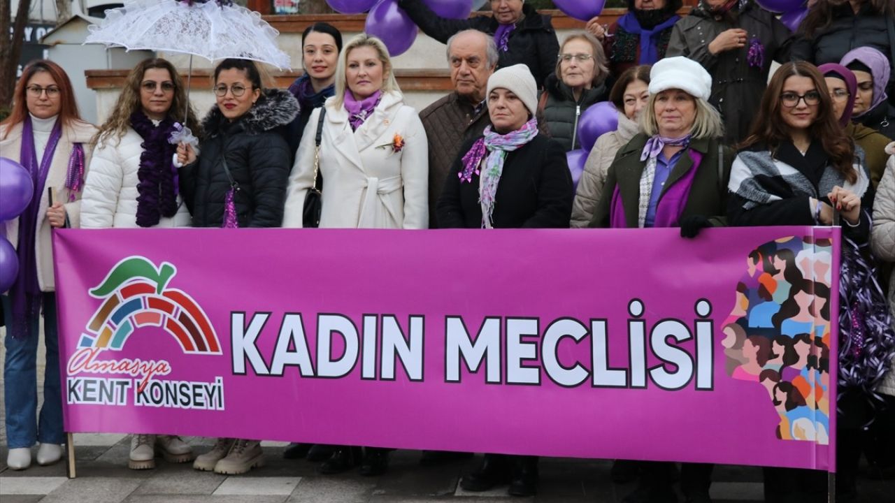 Amasya'da Kadına Yönelik Şiddete Karşı Protesto