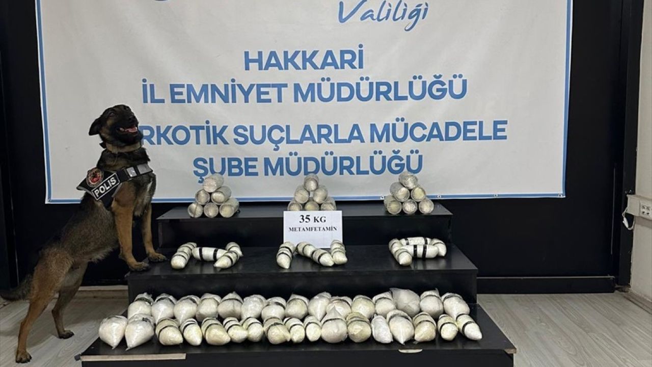 Hakkari'de 35 Kilogram Sentetik Uyuşturucu Yakalandı