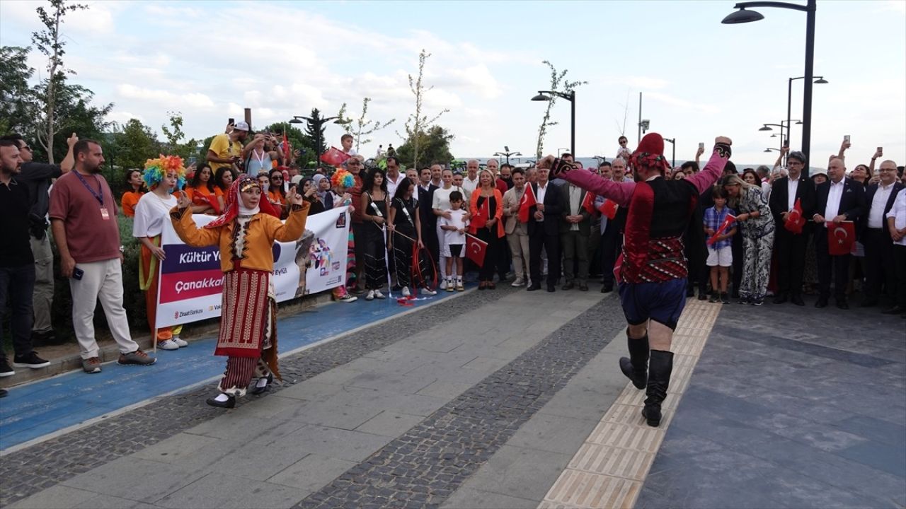 Çanakkale Kültür Yolu Festivali Kortej Yürüyüşü Gerçekleştirildi