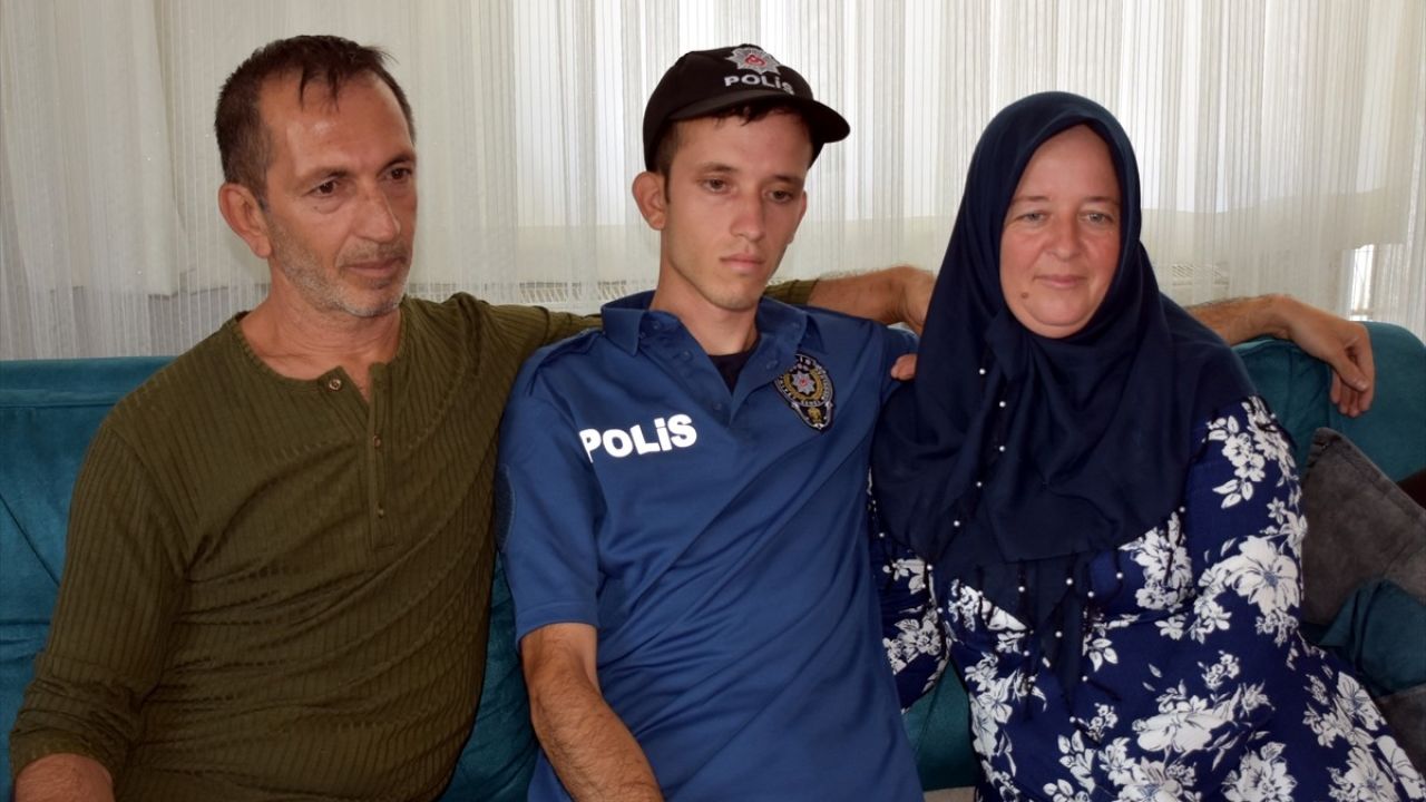 Kırıkkale'de Engelli Genç Polis Olma Hayaline Kavuştu