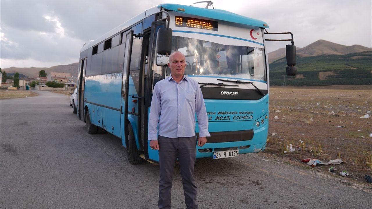 Erzurum'da Otobüs Şoföründen Duygusal Müdahale