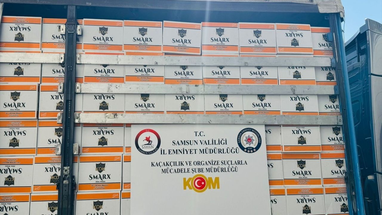 Samsun'da Dev Kaçakçılık Operasyonu: 5 Milyon 730 Bin Makaron Ele Geçirildi