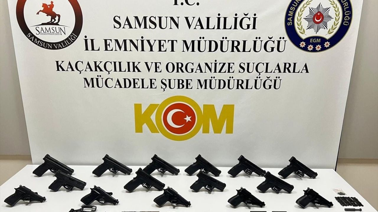 Samsun'da Kaçak Silah Ticareti Operasyonu: İki Zanlı Gözaltında