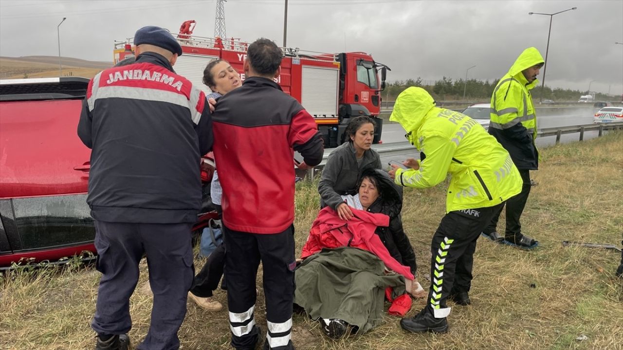 Bolu'da Sağanak Nedeniyle Zincirleme Trafik Kazası