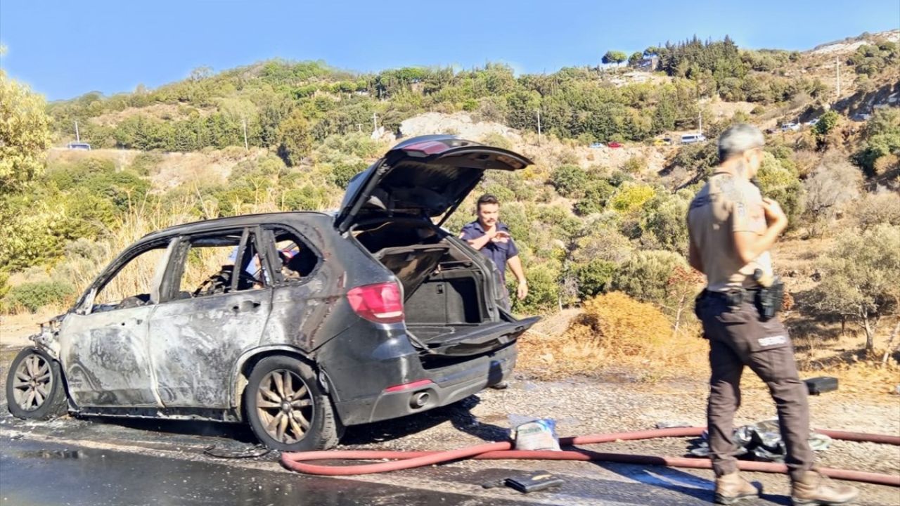 Bodrum'da Seyir Halindeki Cipte Yangın Çıktı