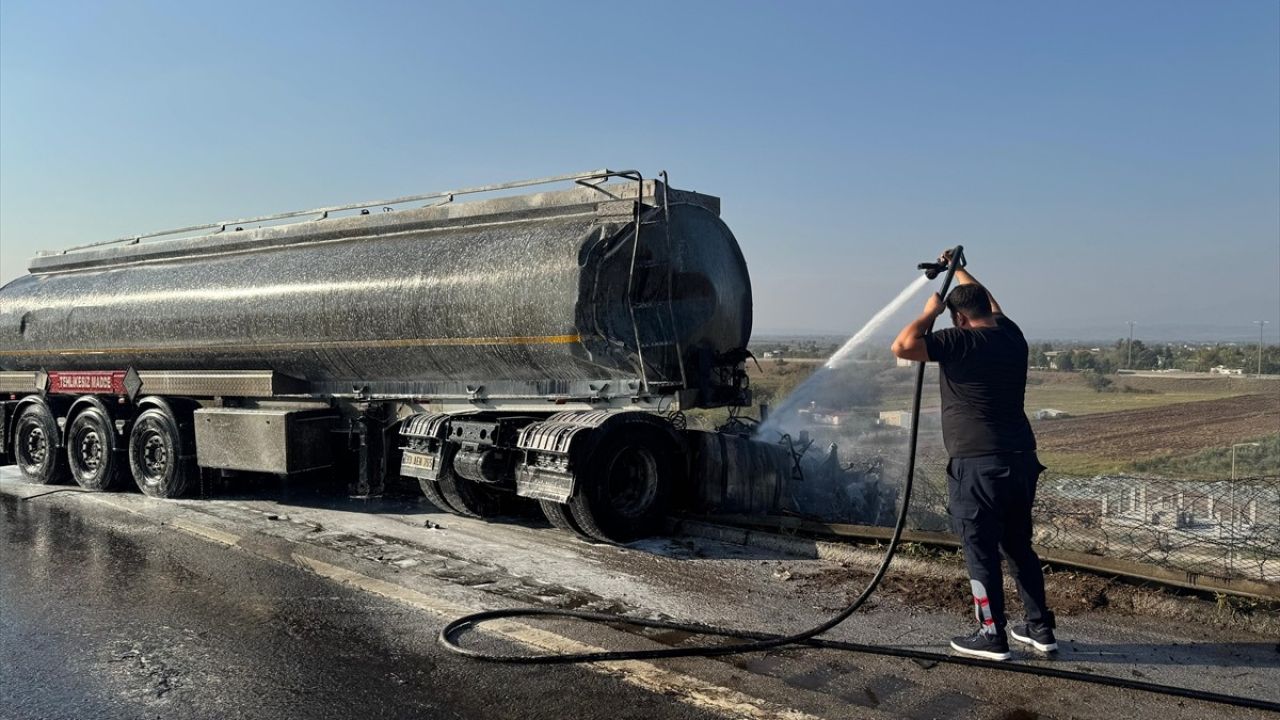 Osmaniye'de Tanker Kazası: Devrilen Araçta Yangın Çıktı