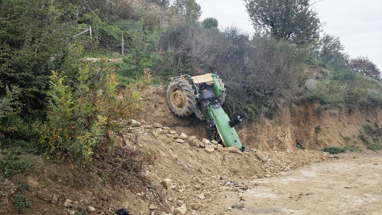 Samsun'da Traktör Kazasında Sürücü Ağır Yaralandı