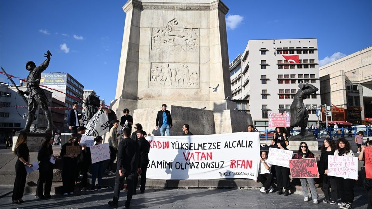 Ankara'da Kadın Cinayetlerine Karşı Öğrenci Protestosu