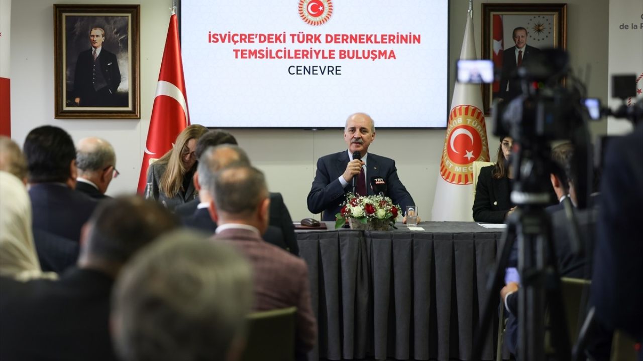 Cenevre'de TBMM Başkanı Kurtulmuş'tan Önemli Açıklamalar