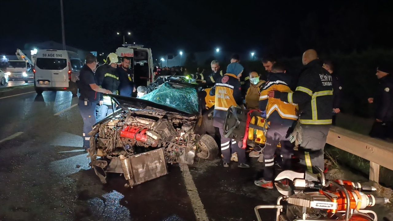 Tekirdağ'da Feci Kaza: 1 Ölü, 1 Yaralı