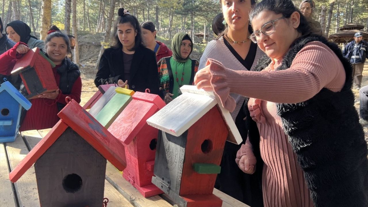 Çorum'da Engelli Öğrencilerden Kuş Evleri