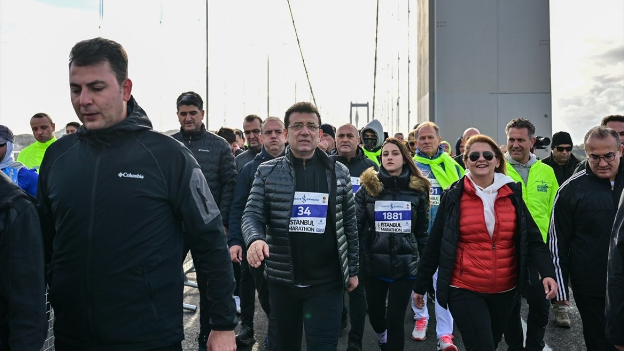 İmamoğlu, 46. İstanbul Maratonu'na Katıldı