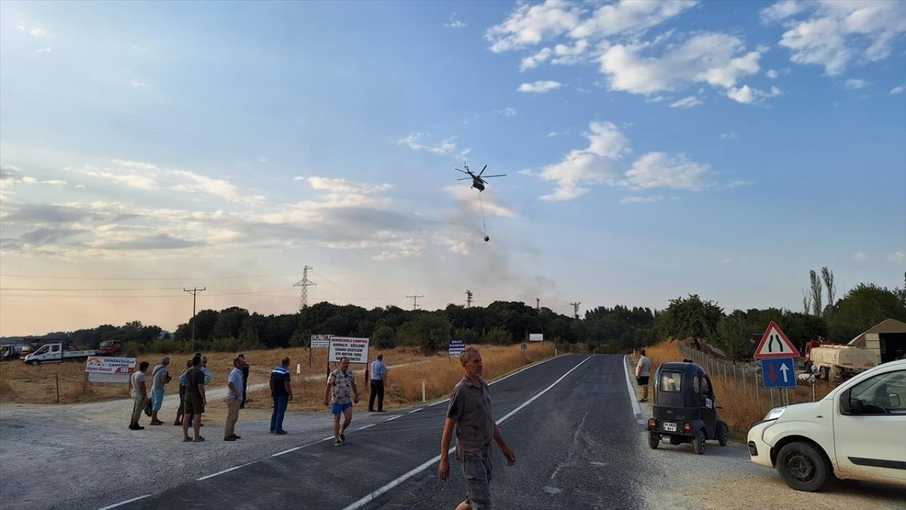 Edirne'nin Keşan İlçesindeki Orman Yangını Kontrol Altına Alındı