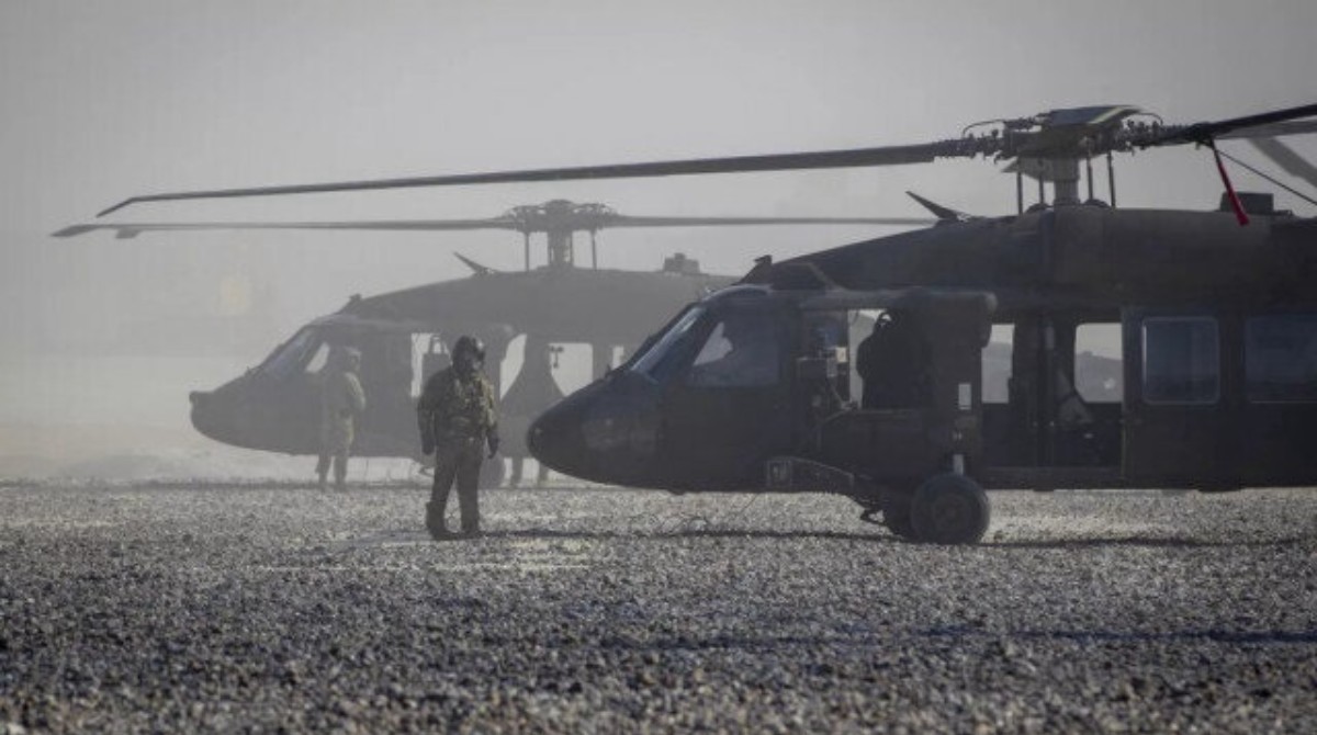 ABD'li askerlerin bulunduğu helikopter Suriye'de düştü
