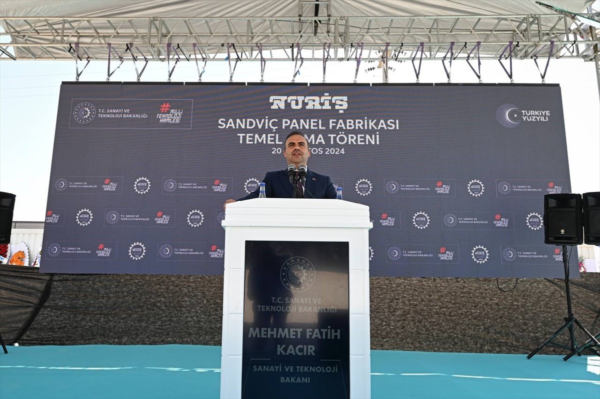 Nuriş Sandviç Panel Fabrikası Temel Atma Töreni, Başkent Organize Sanayi Bölgesi'nde (OSB)...