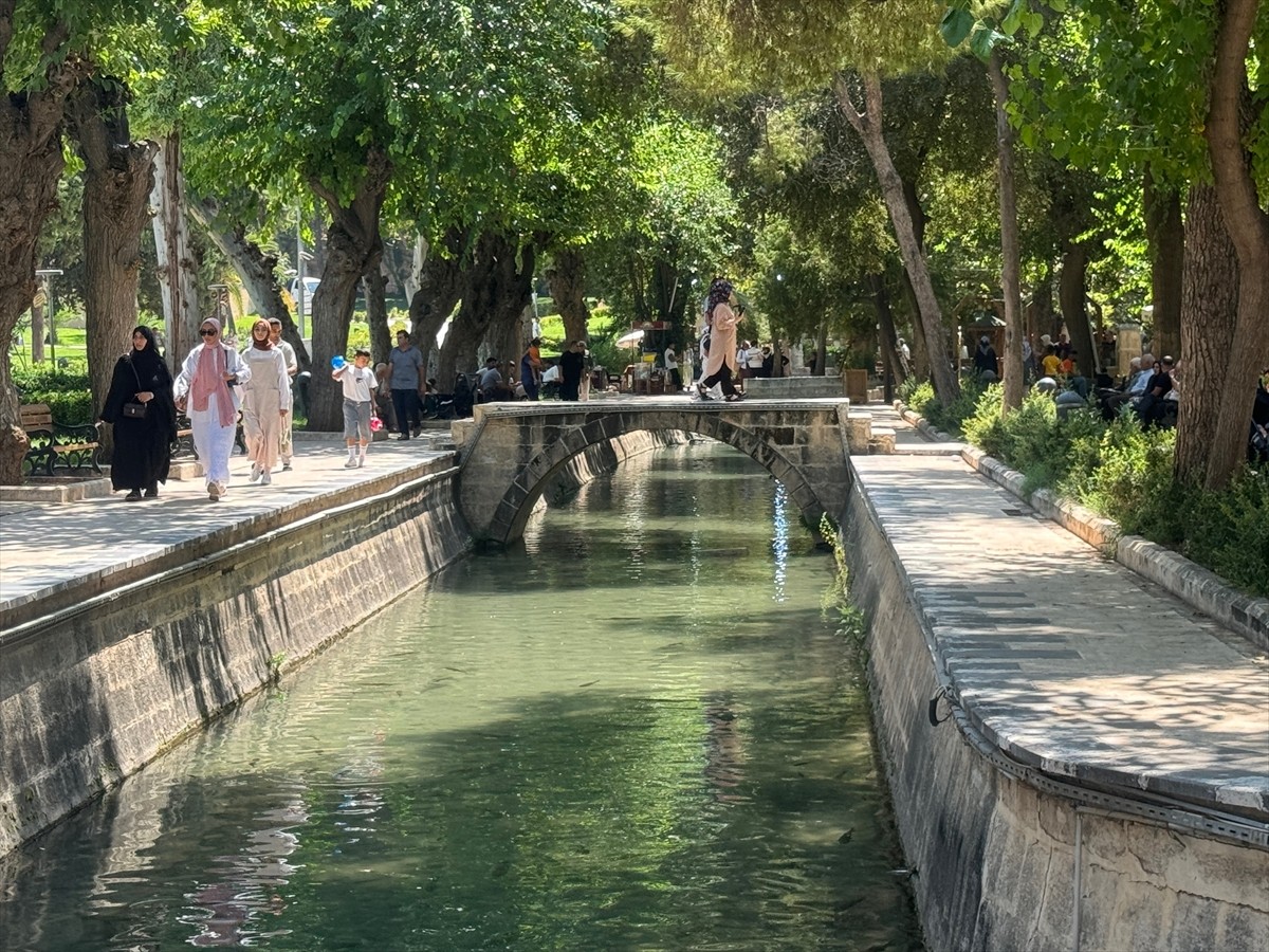 Şanlıurfa'da sıcak hava, hayatı olumsuz etkilemeye devam ediyor. Kent sakinleri, parklarda ve...