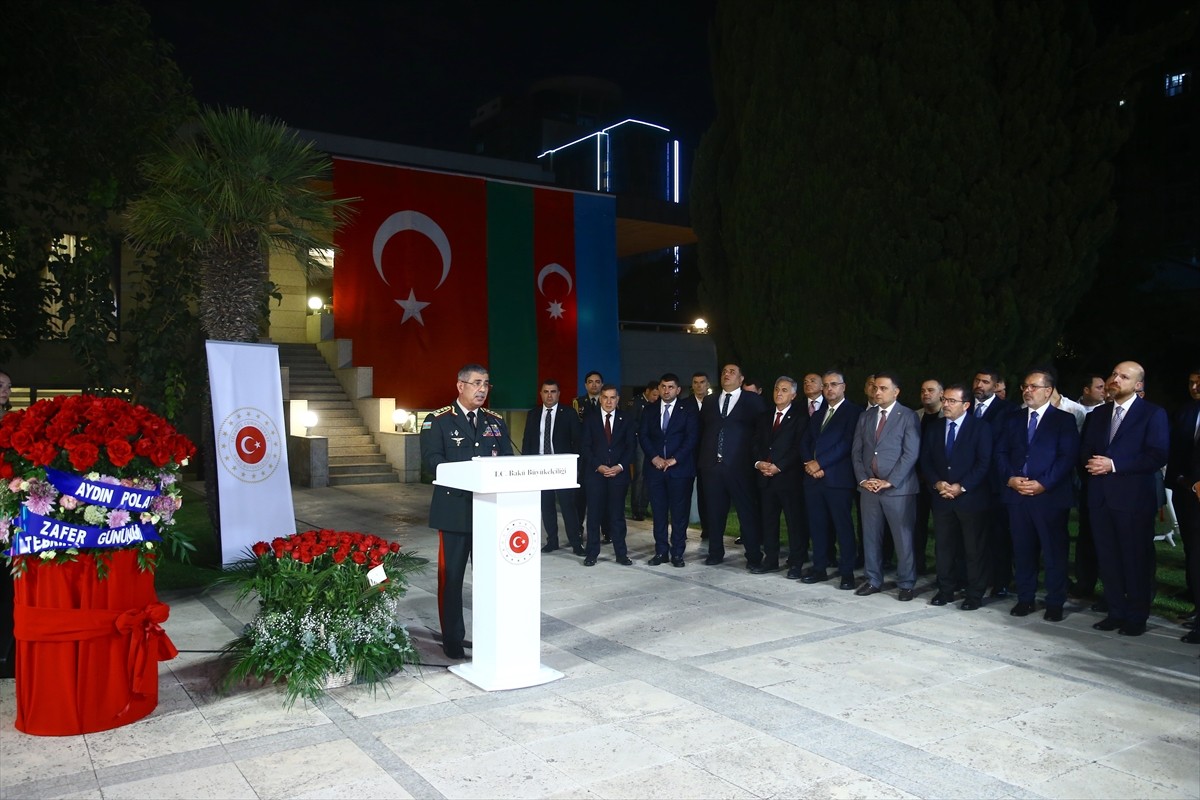 Azerbaycan'da, 30 Ağustos Zafer Bayramı ve Türk Silahlı Kuvvetleri (TSK) Günü, Türkiye'nin Bakü...