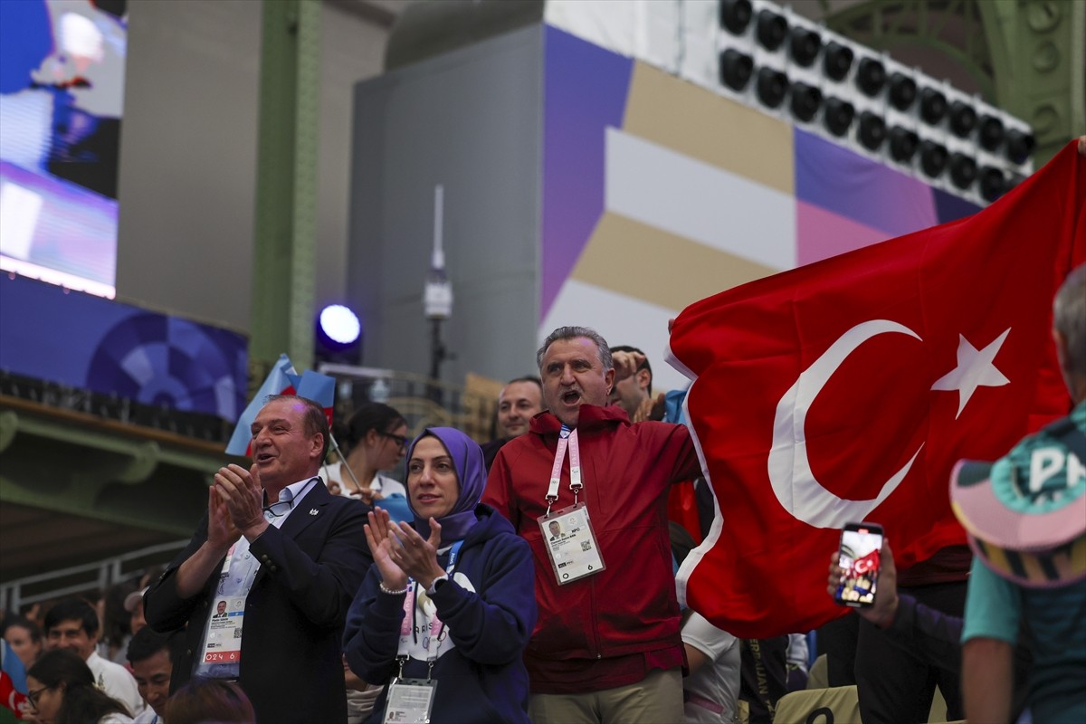 Paris 2024 Paralimpik Oyunları'nda erkekler tekvando K44 58 kiloda yarı final karşılaşmasında...