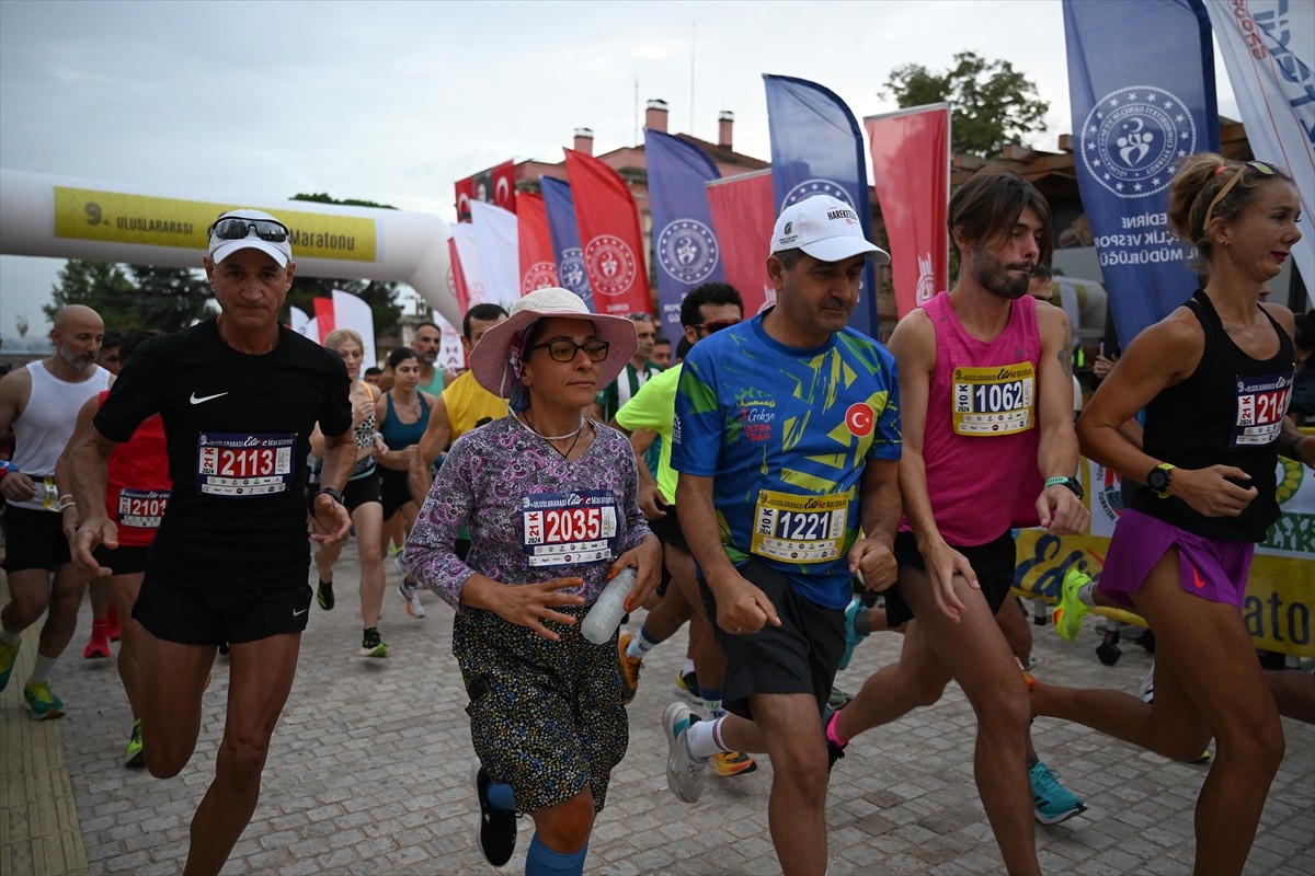 9. Uluslararası Edirne Maratonu koşuldu. Balkan Ülkeleri Dostluk Grubu Gençlik ve Spor Kulübü...