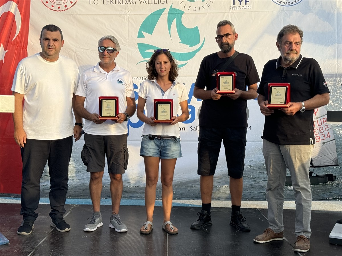 Terkirdağ'da düzenlenen 8. Uluslararası Süleymanpaşa Optimist Cup Yelken Yarışları'nın açılış...