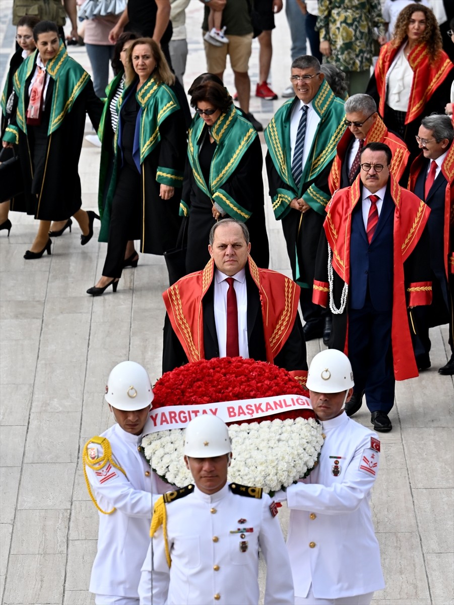 Yargıtay Başkanı Ömer Kerkez ve beraberindeki heyet, 2024-2025 adli yılının açılışı dolayısıyla...