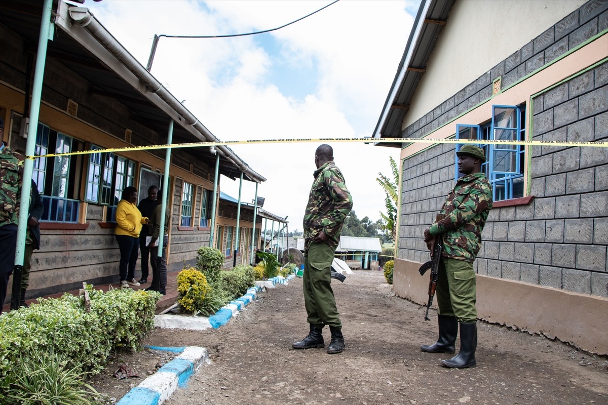 Kenya'nın başkenti Nairobi'nin yaklaşık 150 kilometre kuzeyindeki Nyeri bölgesinde bir okulda...