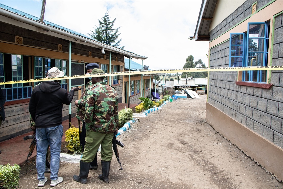 Kenya'nın başkenti Nairobi'nin yaklaşık 150 kilometre kuzeyindeki Nyeri bölgesinde bir okulda...