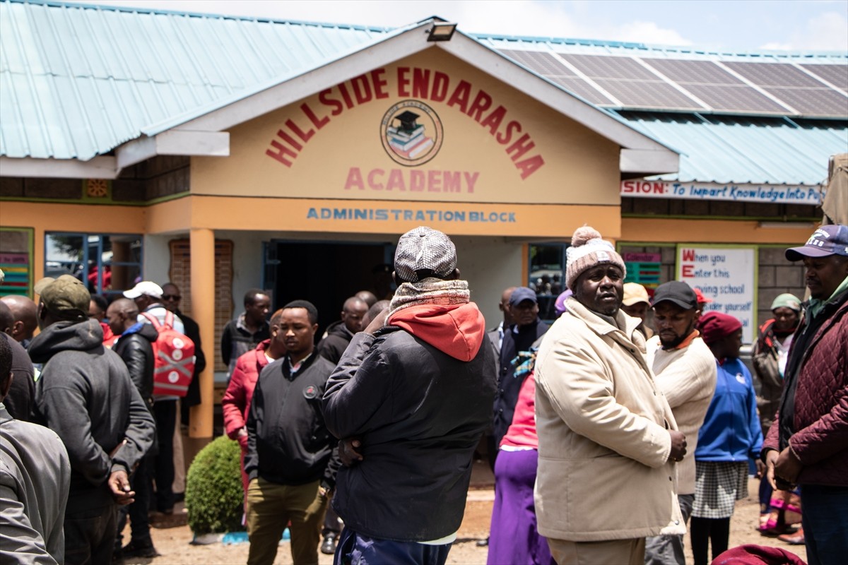 Kenya'nın başkenti Nairobi'nin yaklaşık 150 kilometre kuzeyindeki Nyeri bölgesinde bir okulda...