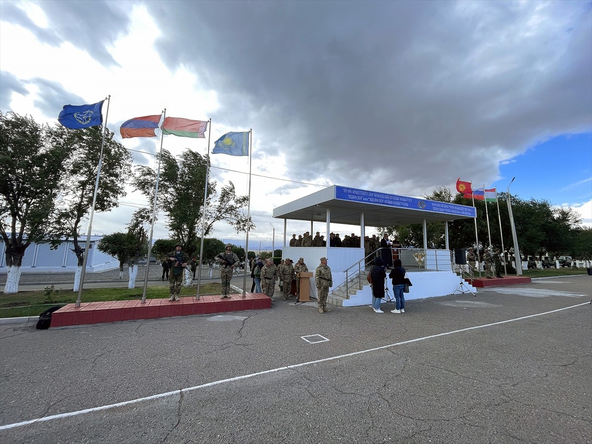 Kırgızistan'da, Kolektif Güvenlik Anlaşması Örgütü (KGAÖ) Toplu Hızlı Mukabele Kuvvetlerinin...