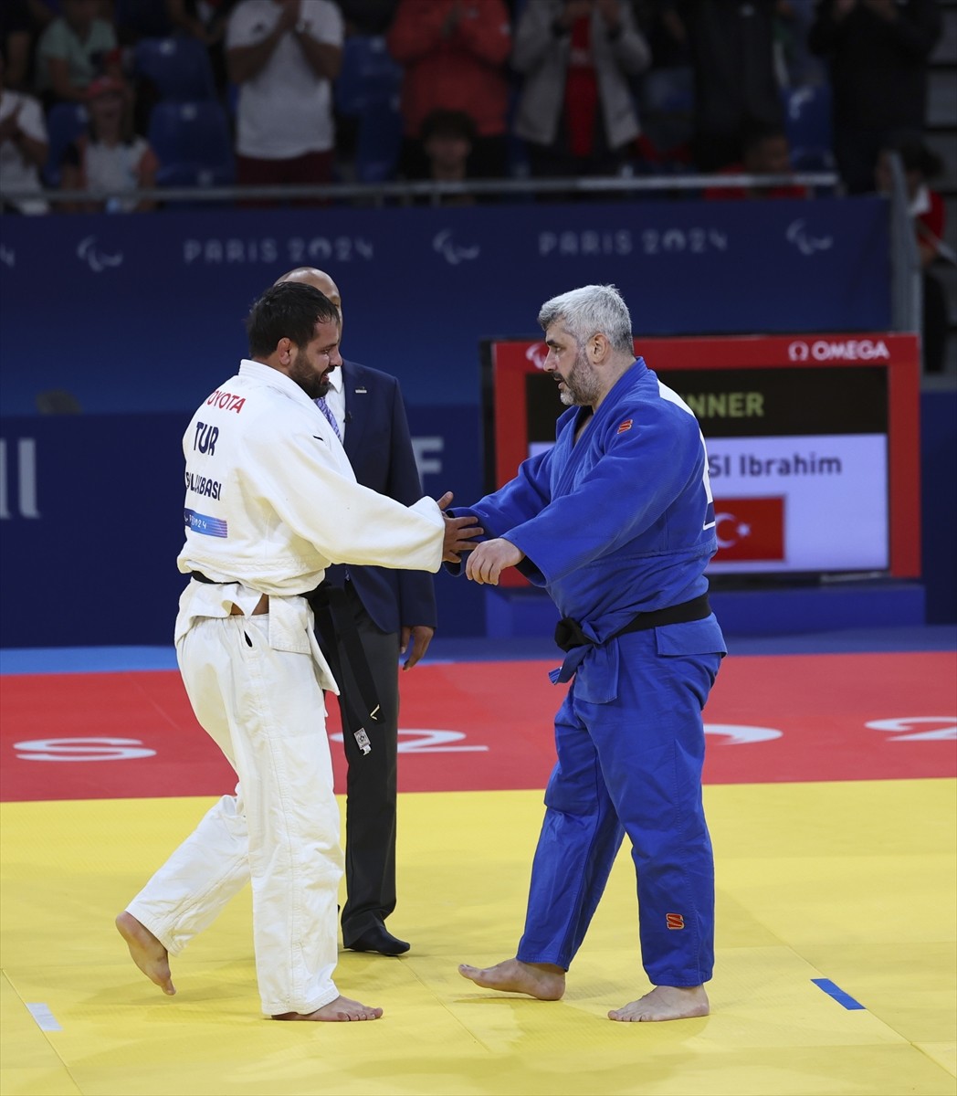 Paris 2024 Paralimpik Oyunları'nda judoda erkekler +90 kilo J2 kategorisinde İbrahim Bölükbaşı...