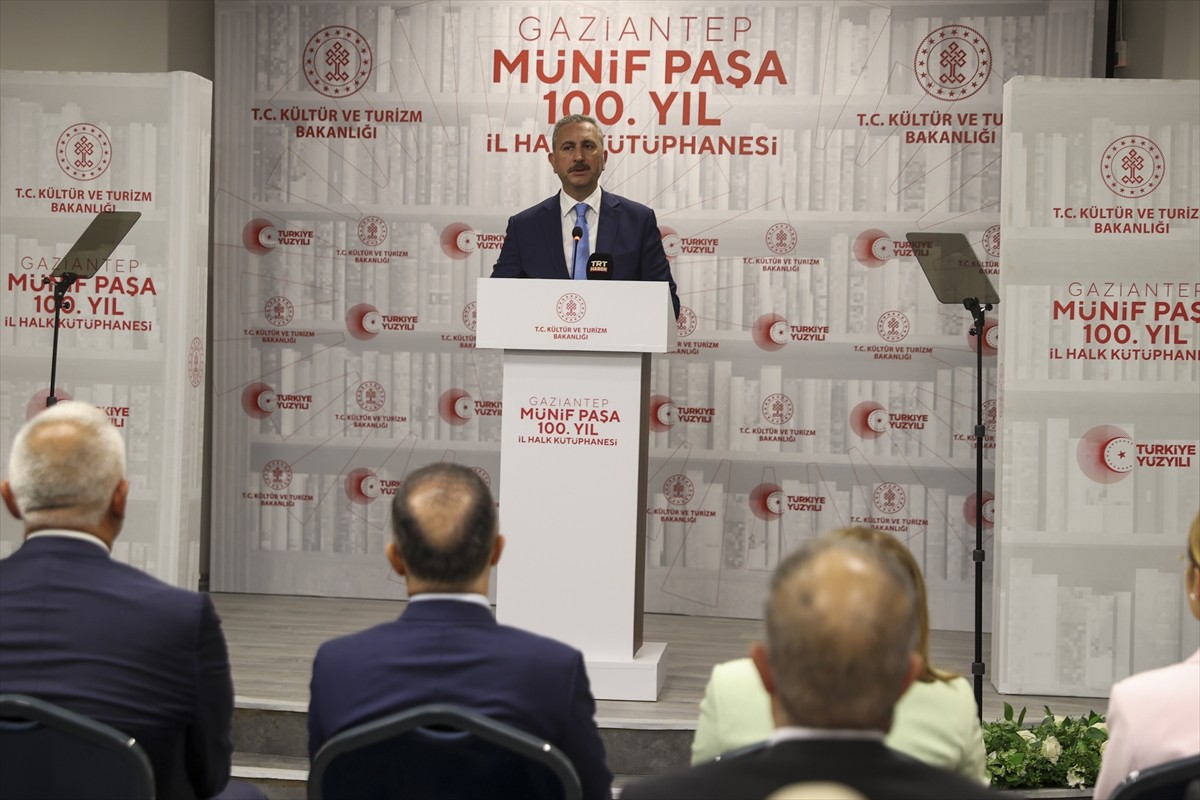 Kültür ve Turizm Bakanı Mehmet Nuri Ersoy, Gaziantep Münif Paşa 100. Yıl İl Halk Kütüphanesi...