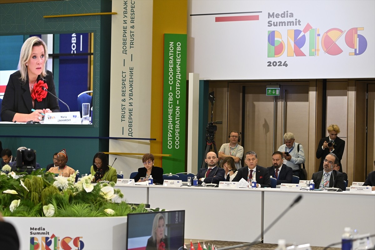 Rusya’nın başkenti Moskova’da, Rus haber ajansı TASS'ın organize ettiği BRICS Medya Zirvesi...