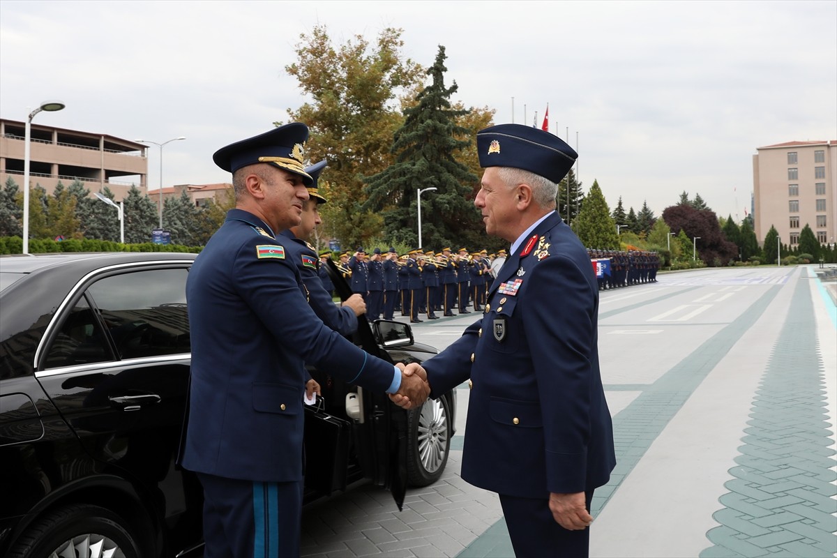 Azerbaycan Hava Kuvvetleri Komutan Vekili Tümgeneral Namig İslamzade ve beraberindeki heyet, Hava...