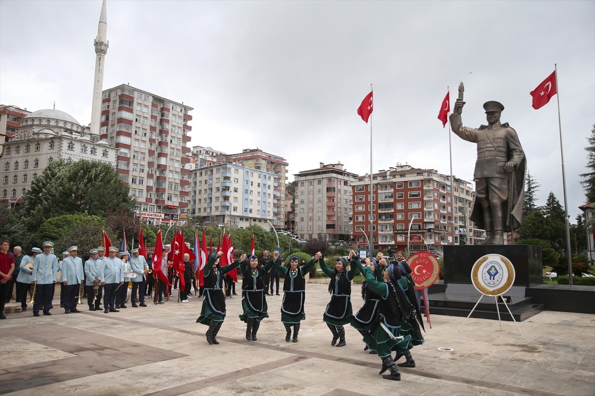 Büyük Önder Gazi Mustafa Kemal Atatürk'ün Rize'ye gelişinin 100. yıl dönümü dolayısıyla tören...