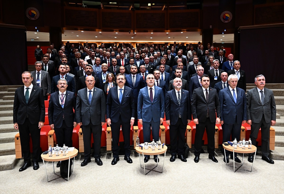 Türkiye Odalar ve Borsalar Birliği (TOBB) ev sahipliğinde TOBB İkiz Kuleler Konferans Salonu'nda...