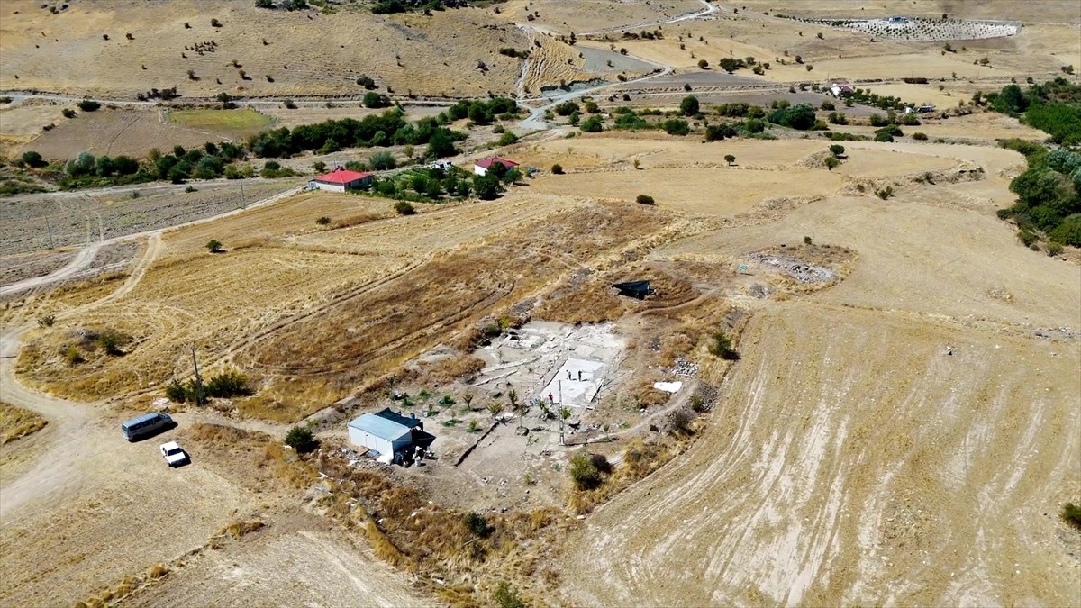 Elazığ'da bir tarla sahibinin fidan dikmek için çukur açarken geçen sene tesadüfen bulduğu, Roma...