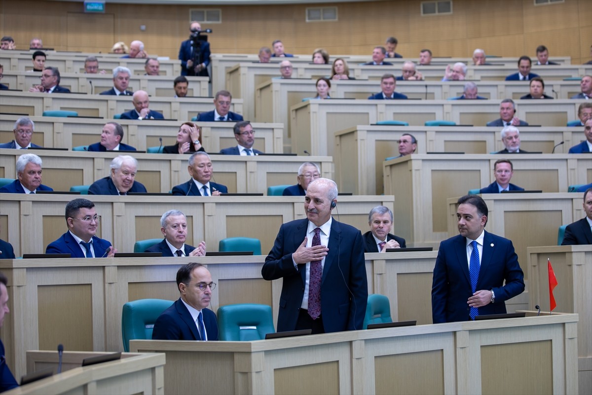 TBMM Başkanı Numan Kurtulmuş, Rusya parlamentosunun üst kanadı Federasyon Konseyi Genel Kurulu'nun...