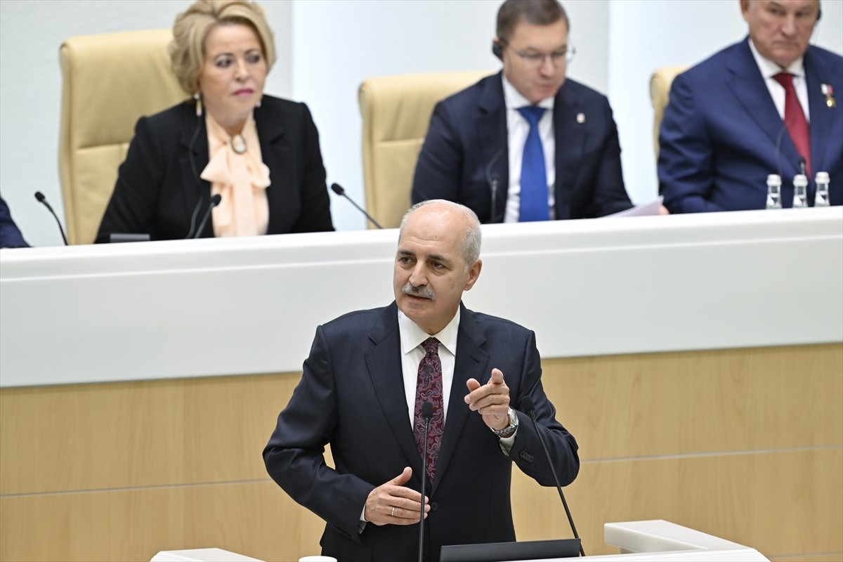 TBMM Başkanı Numan Kurtulmuş, Rusya parlamentosunun üst kanadı Federasyon Konseyi Genel Kurulu'nun...