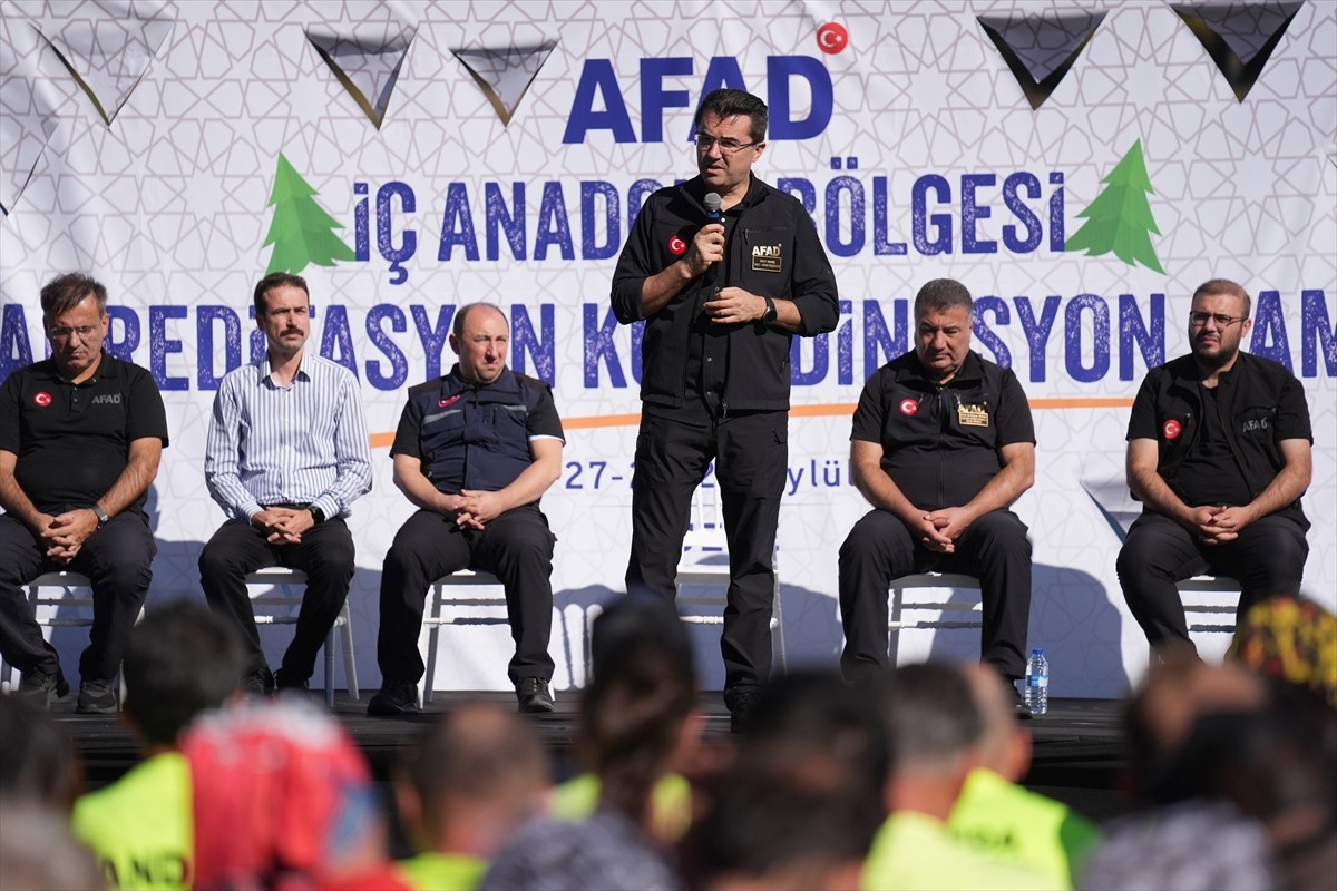 Afet ve Acil Durum Yönetimi (AFAD) tarafından Topuk Yaylası'nda düzenlenen "İç Anadolu Bölgesi...