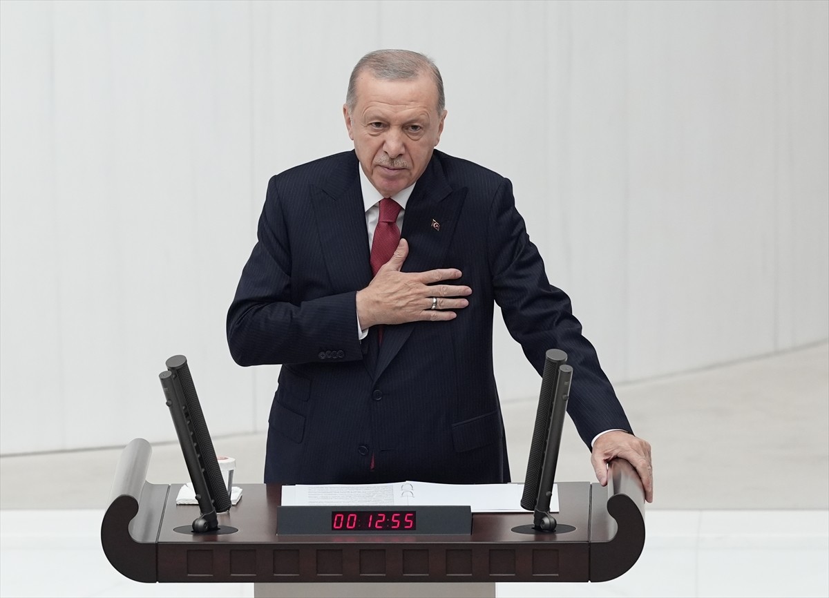 Cumhurbaşkanı Recep Tayyip Erdoğan, TBMM 28. Dönem 3. Yasama Yılı Açılışı dolayısıyla Meclis Genel...