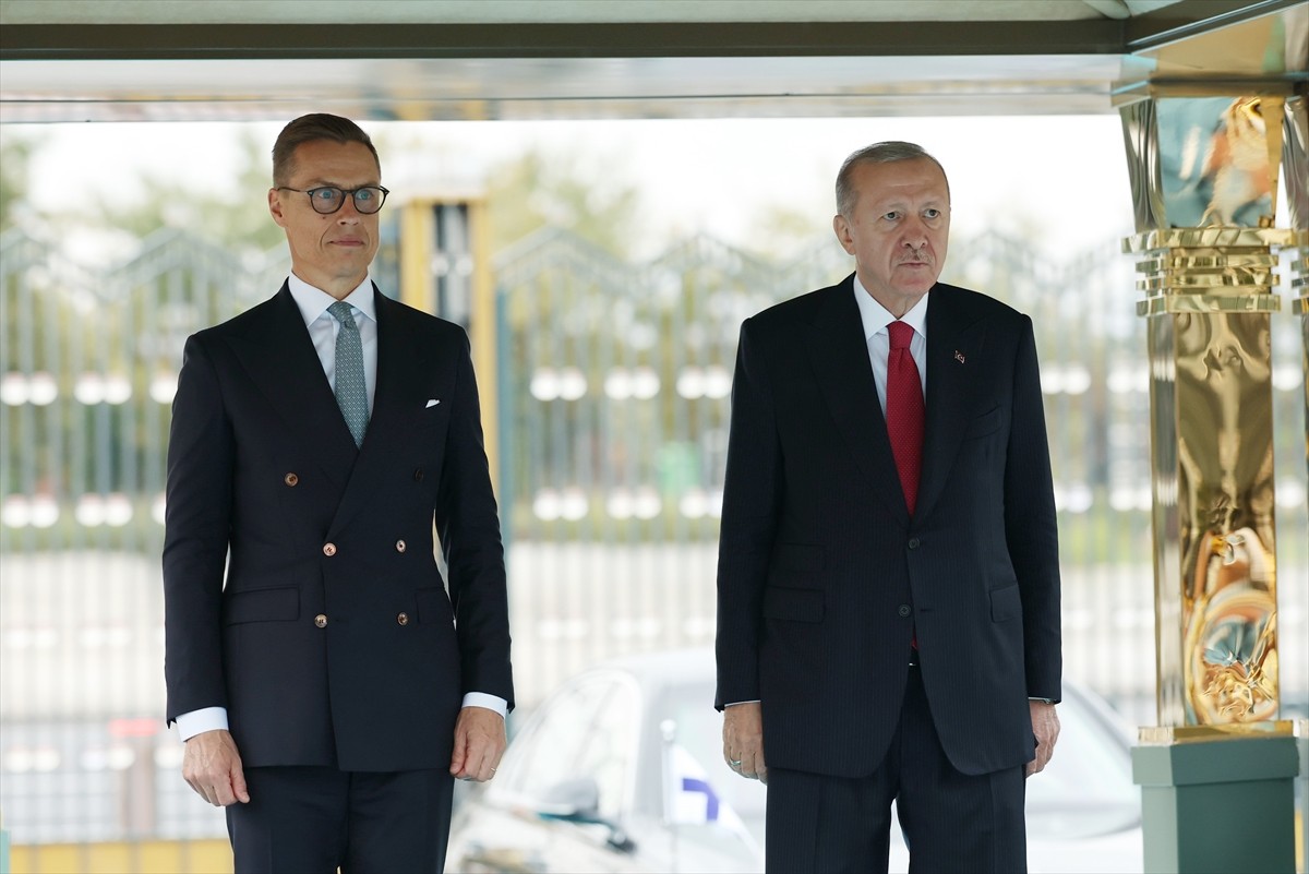 Cumhurbaşkanı Recep Tayyip Erdoğan, Türkiye'yi ziyaret eden Finlandiya Cumhurbaşkanı Alexander...