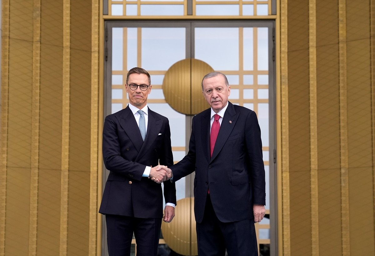 Cumhurbaşkanı Recep Tayyip Erdoğan, Türkiye'yi ziyaret eden Finlandiya Cumhurbaşkanı Alexander...