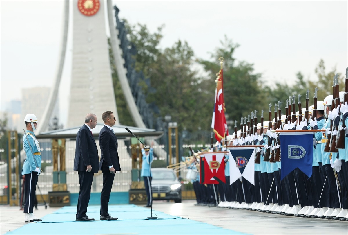 Cumhurbaşkanı Recep Tayyip Erdoğan, Türkiye'yi ziyaret eden Finlandiya Cumhurbaşkanı Alexander...