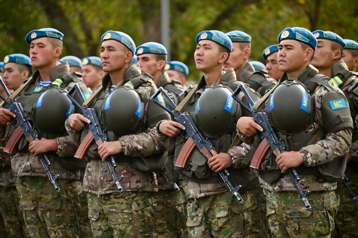 Kazakistan’da Kolektif Güvenlik Anlaşması Örgütü (KGAÖ) üyesi ülkeler Rusya, Belarus, Kazakistan...