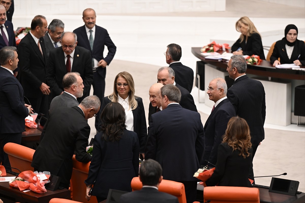 MHP Genel Başkanı Devlet Bahçeli, TBMM 28. Dönem 3. Yasama Yılı Açılış Toplantısı'na katılarak İYİ...