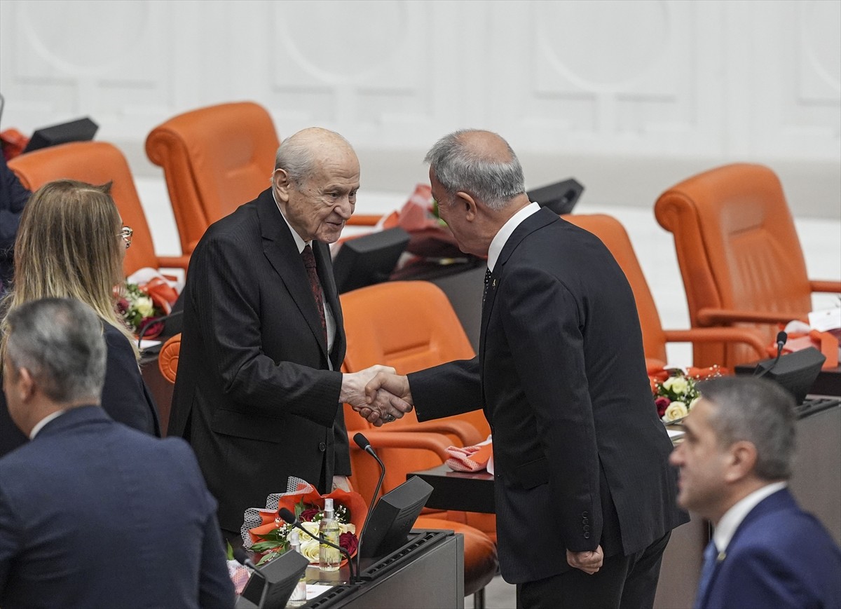 MHP Genel Başkanı Devlet Bahçeli, TBMM 28. Dönem 3. Yasama Yılı Açılış Toplantısı'na katılarak İYİ...